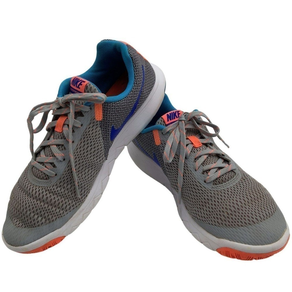 Nike Womens Flex Experience RN 5 Gray Blue Running Shoes 844729-003 Size 11 US